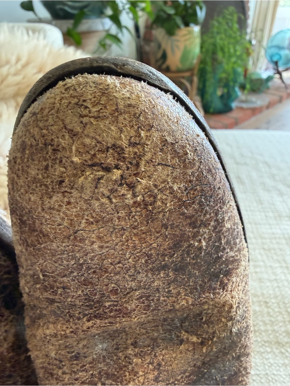 Frye Distressed Brown Leather Boots - Picture 4 of 8